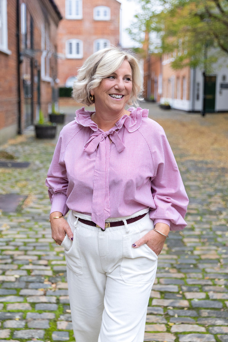 Rosalie Blouse (Candy Cane Red)