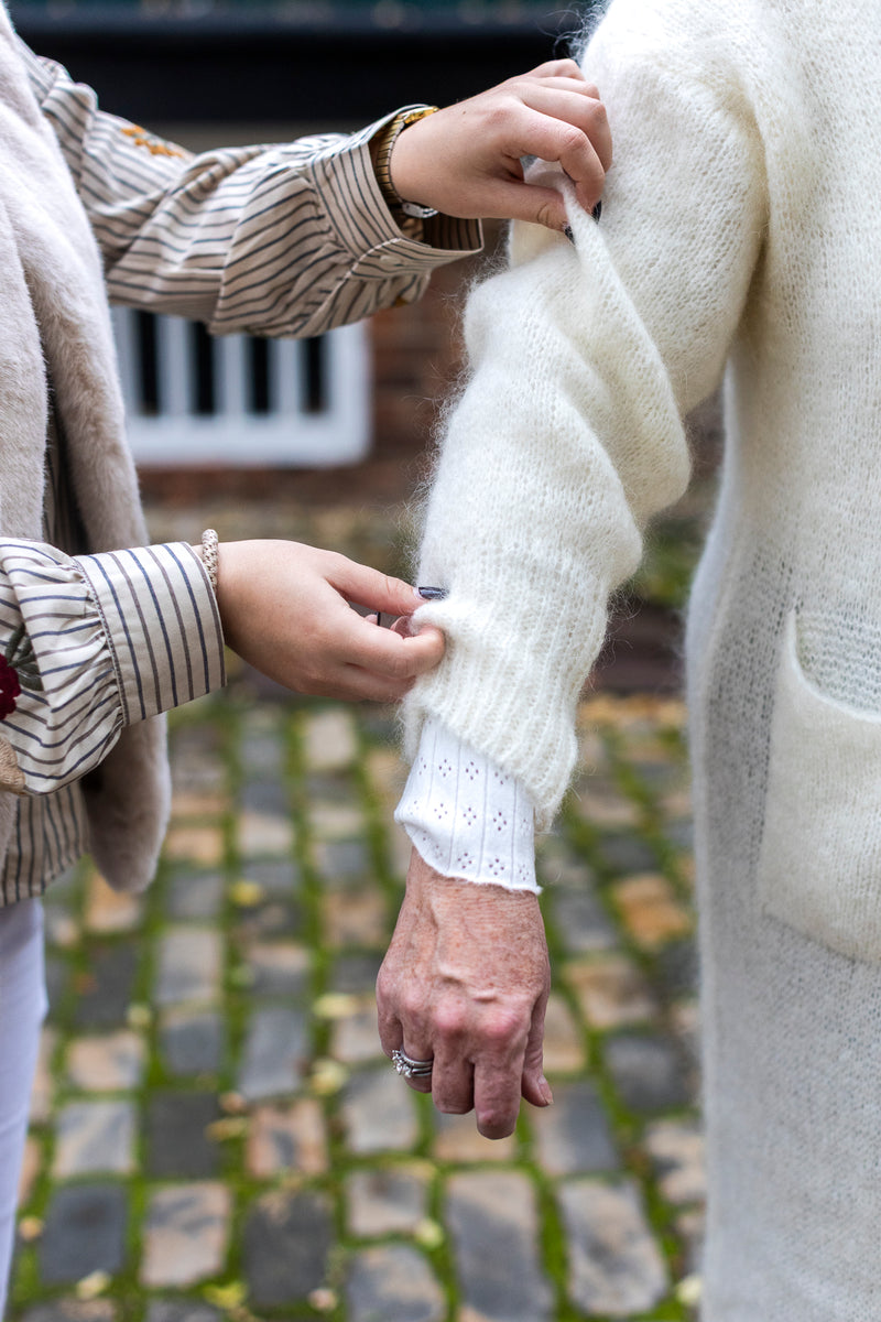 Long Mohair cardigan (pannacotta)