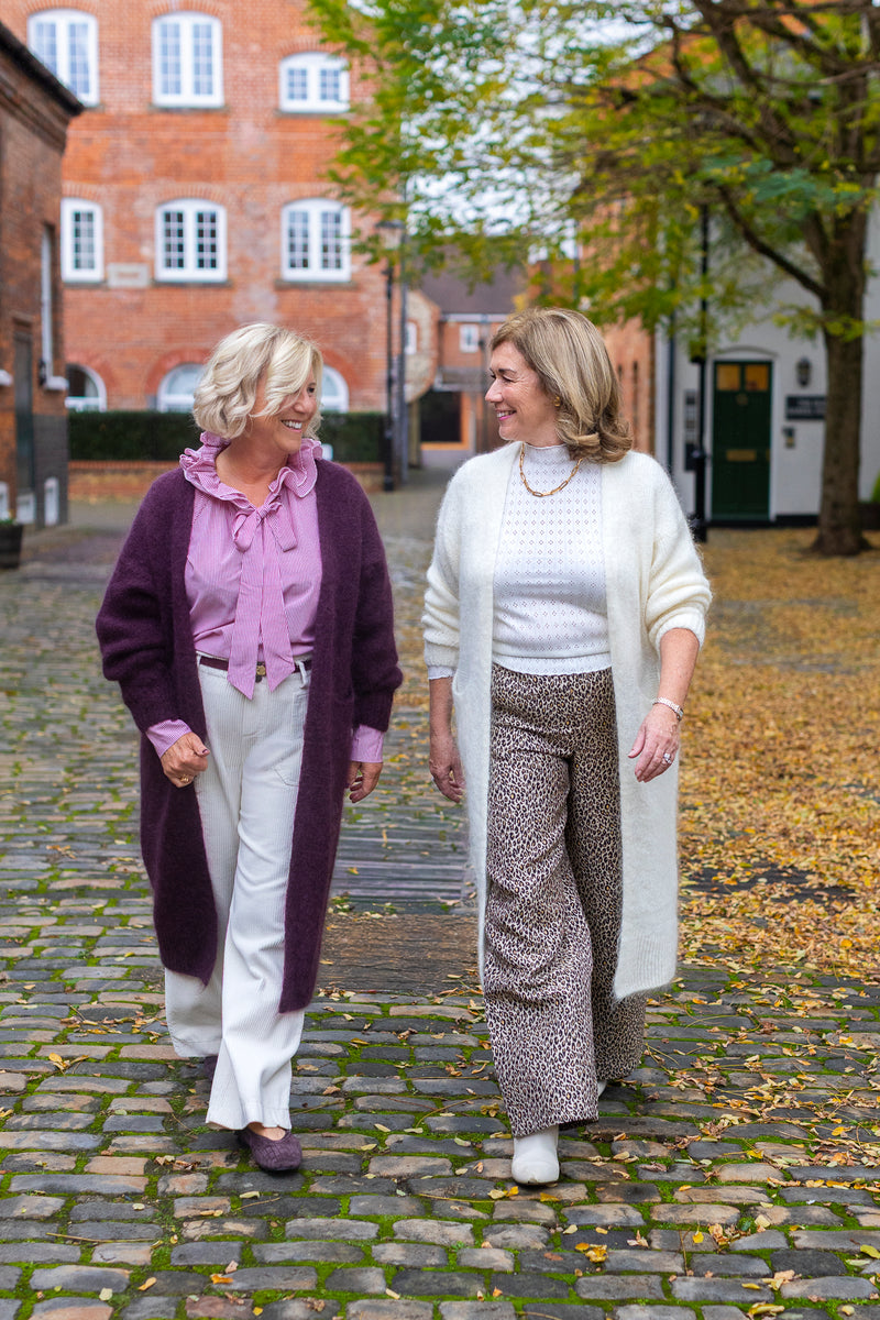 Long Mohair cardigan (pannacotta)