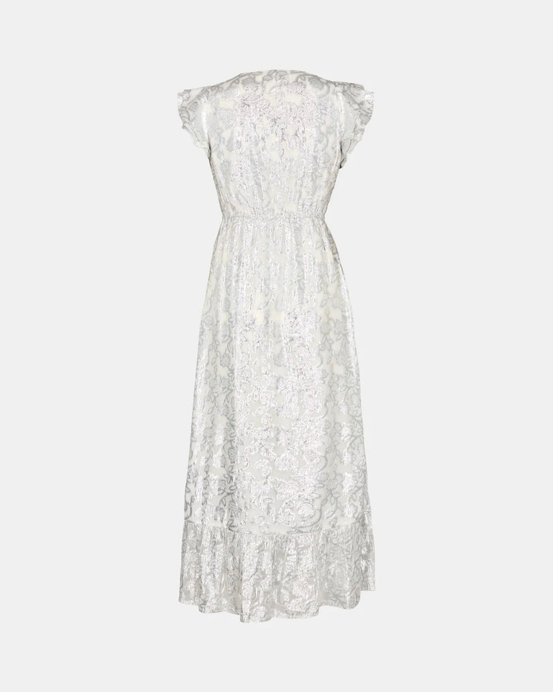 Sofie Schnoor Dress (White and Silver)