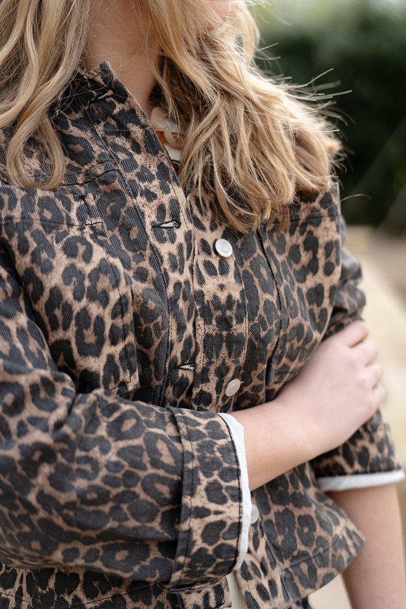 Neo Noir Emilia Leopard Jacket