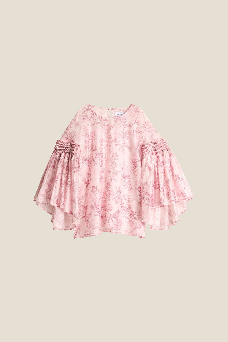 Line of Oslo Sienna Flower top (pink)