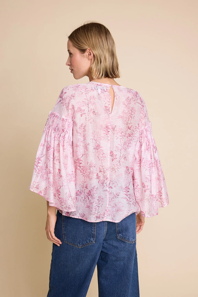 Line of Oslo Sienna Flower top (pink)