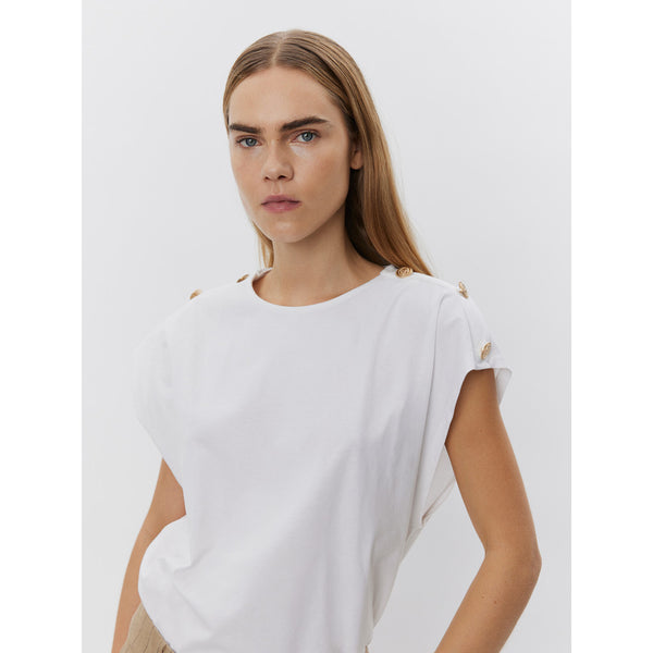 Sofie Schnoor button shoulder tee