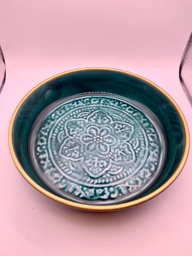 Enamel Bowl (Greens)