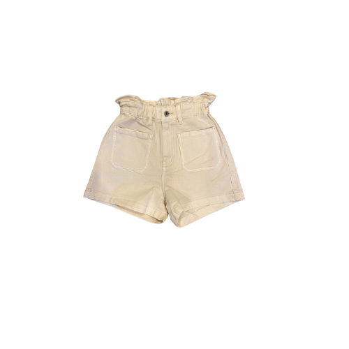 Cream Paperbag Shorts