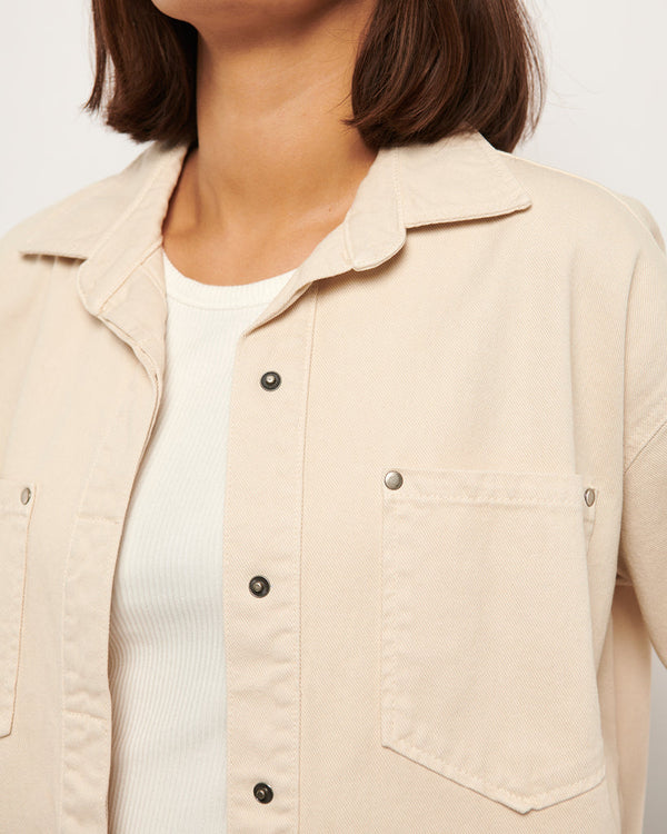 LA ROUGE DENIM SHIRT/JACKET - IVORY