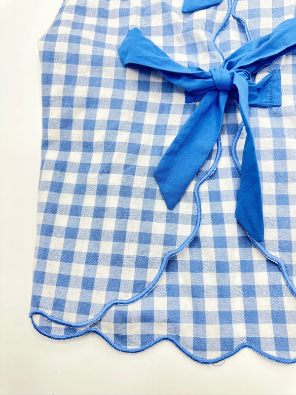 Ellie Top (blue gingham)