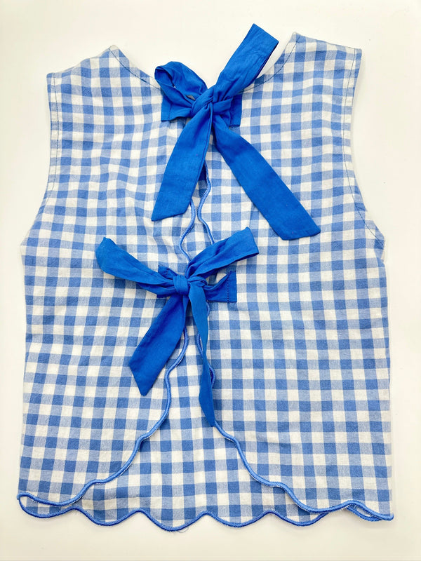 Ellie Top (blue gingham)