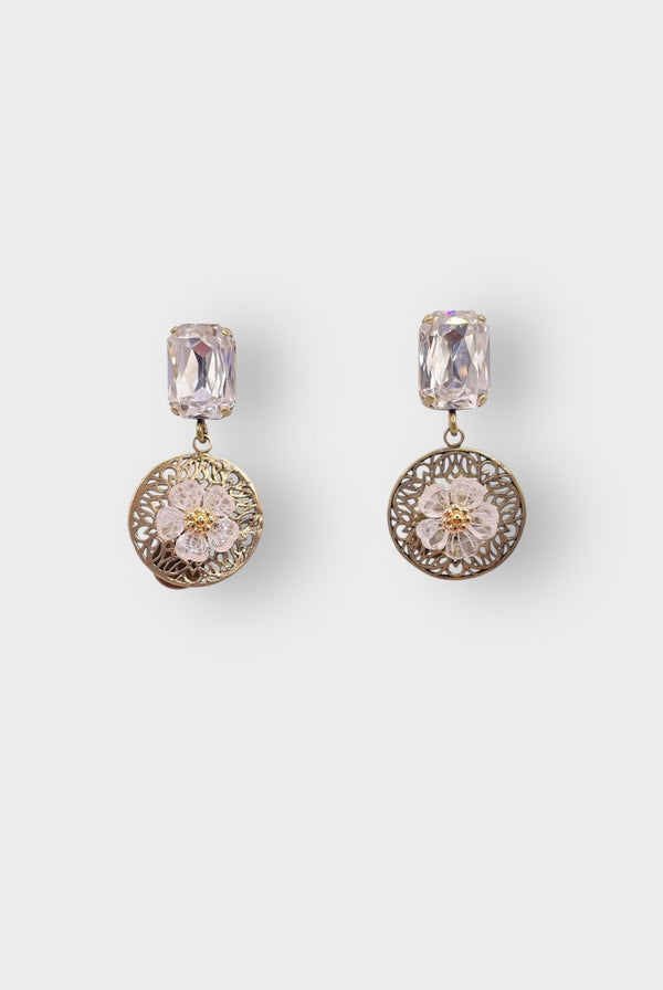 Julie Sion Rosarium Strass Earrings