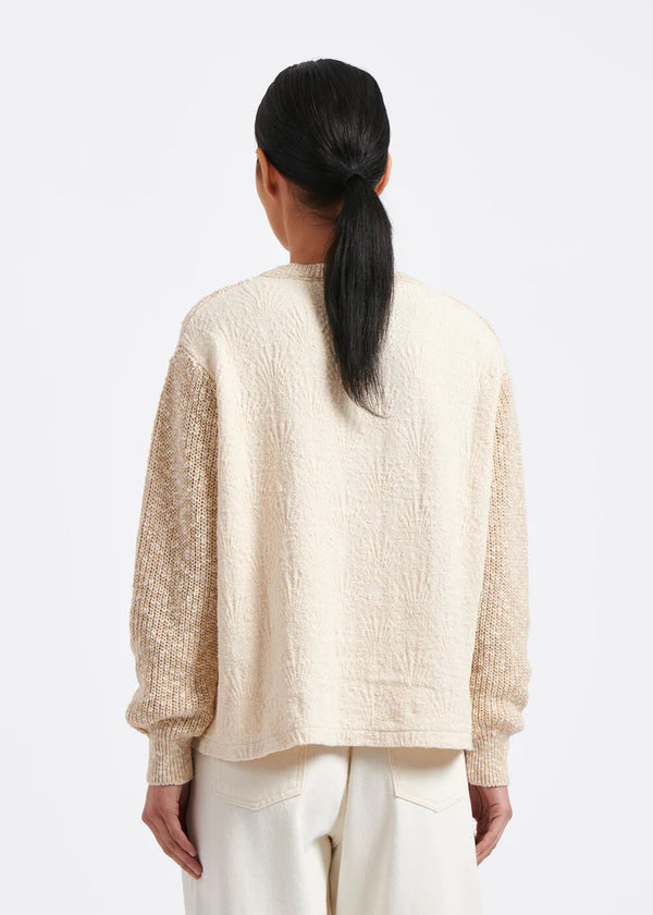 Humility Cream Spring front / back 2 tone Knit