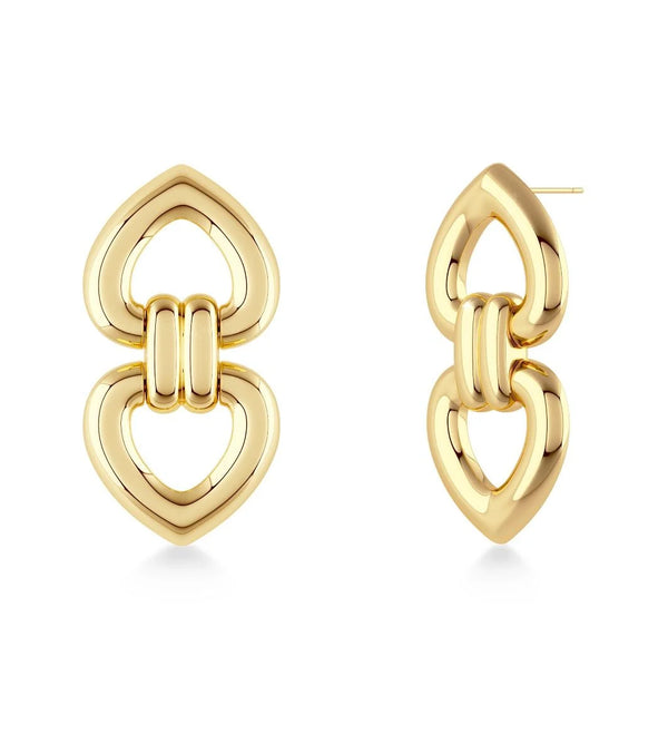 Stainless Steel Beverly Studs (Duo gold)
