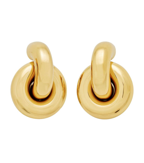 Stainless Steel Redondo Studs (large gold)