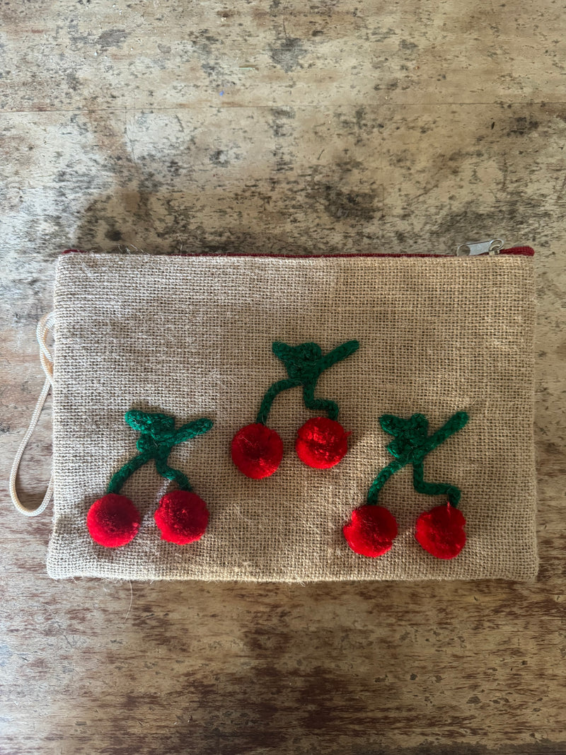 Flat Embroidered Clutch: EYEs etc