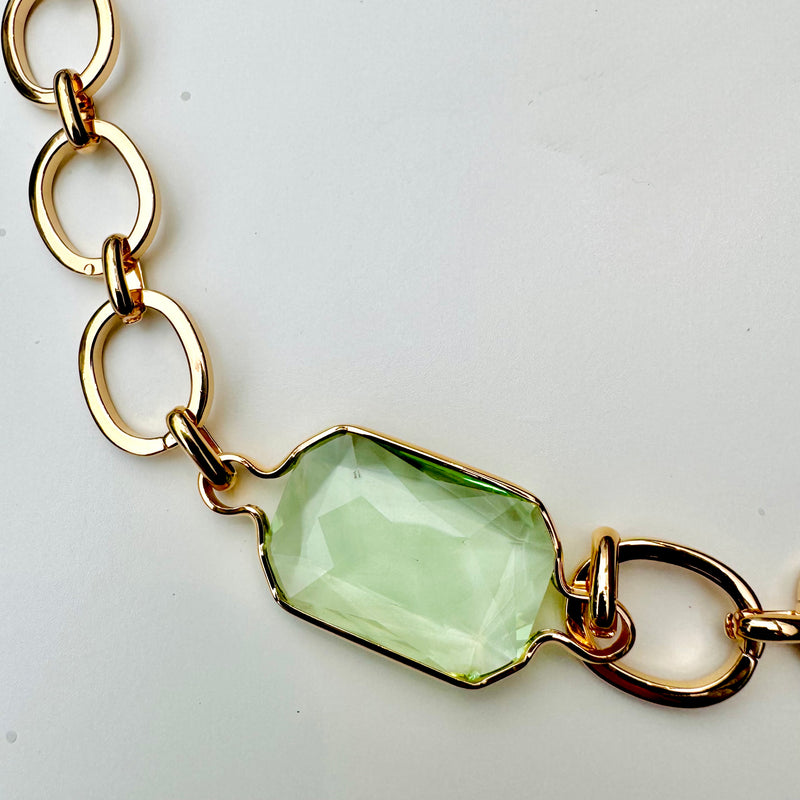 Cheltenham Collection: Woodland Venture Necklace with Green Crystals