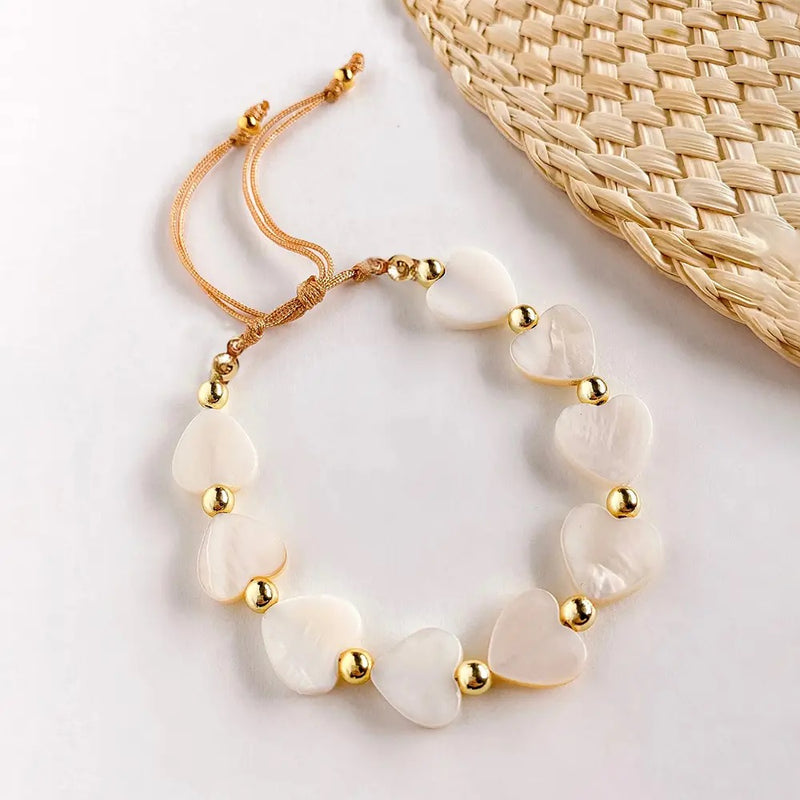 Shell Heart Bracelet