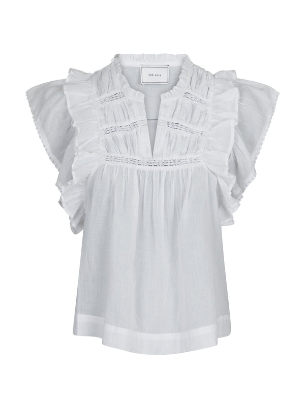 Neo Noir Jayla S Voile top (white)