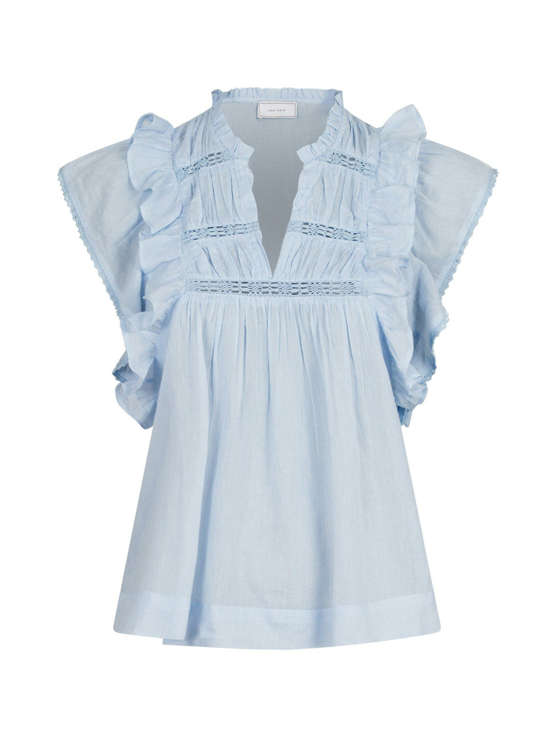 Neo Noir Jayla blouse (light blue)