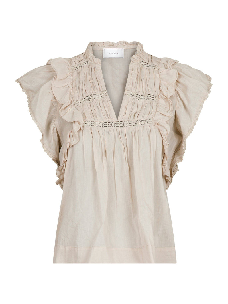 Neo Noir Jayla Voile top (Sand)