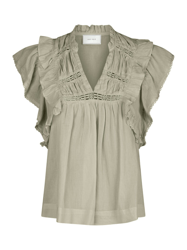 Neo Noir Jayla blouse (smoke green)