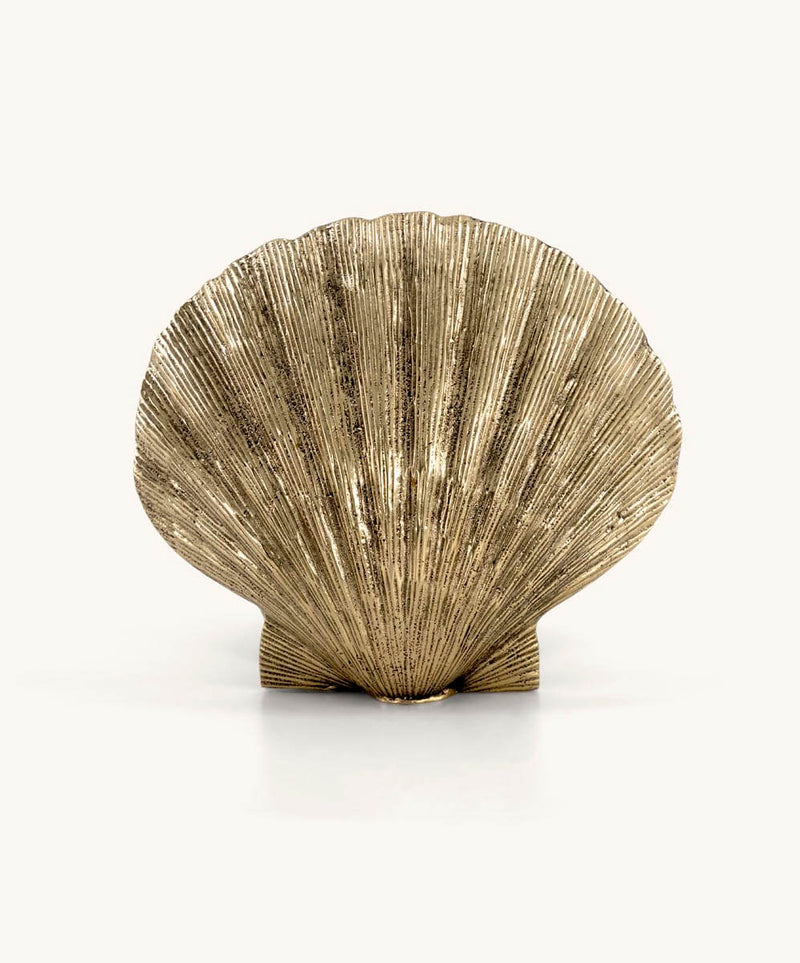 Brass Scallop Shell Candle Holder (Large)