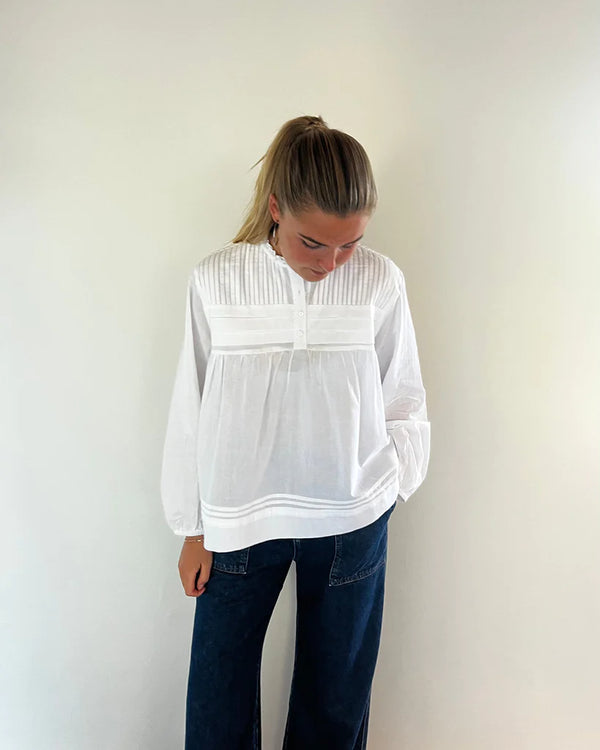 La Rouge White Cotton Top