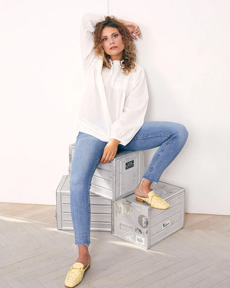 La Rouge White Cotton Top