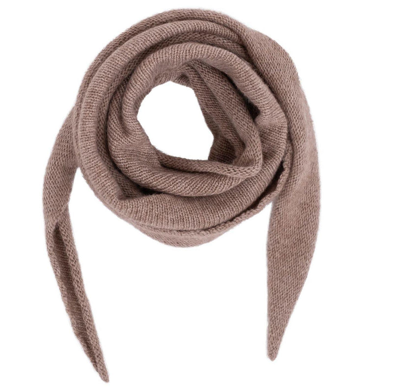 Neo Noir Beige Misty Knit Scarf