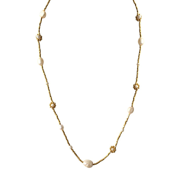 IBU Pearl flower necklace