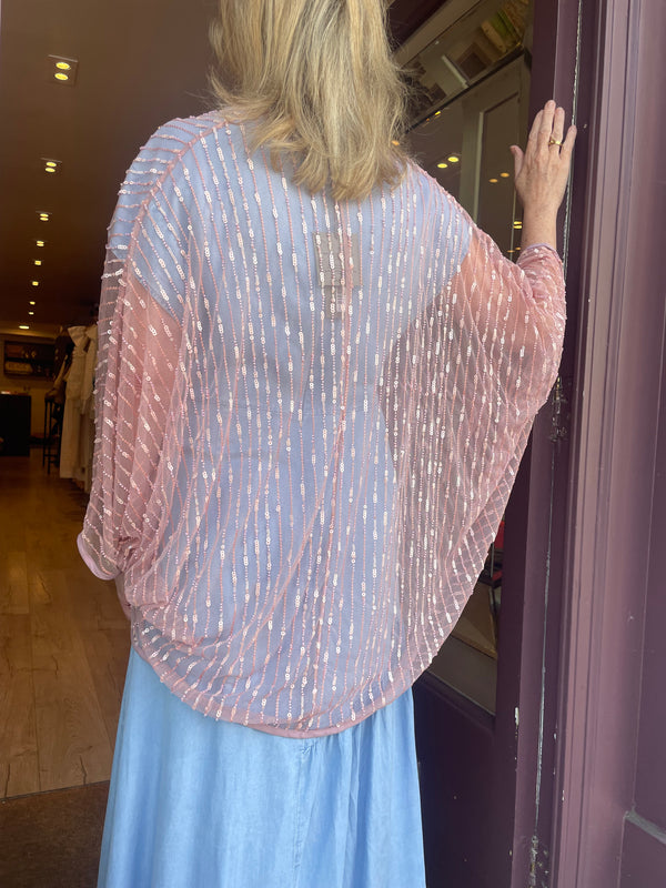Dusty Rose Kimono by Bl-nk