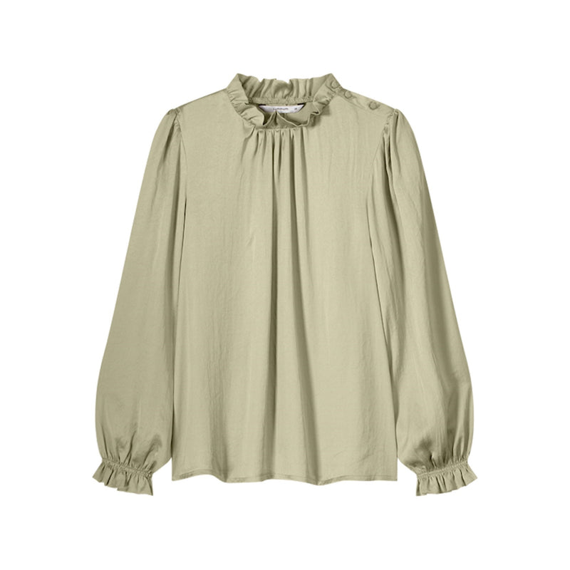 Summum Woman silky touch blouse - frosted sage