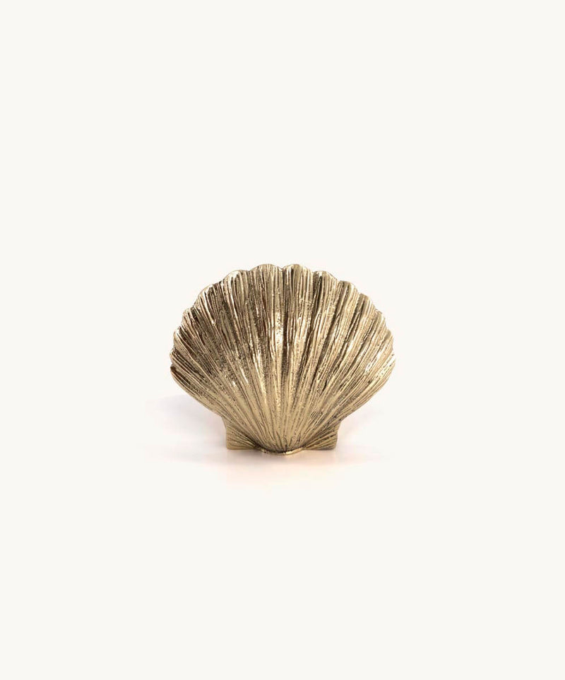 Brass Scallop Shell Candle Holder (Small)