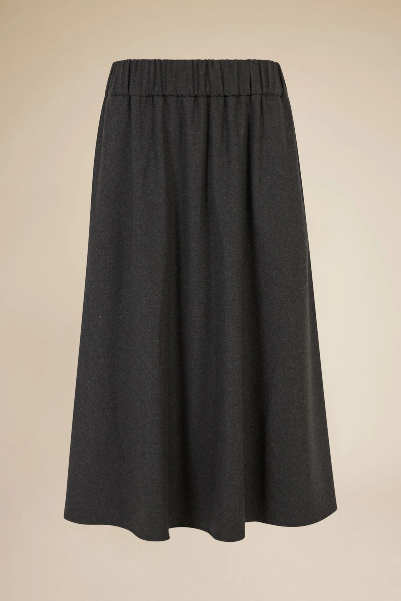 Line of Oslo Wool Skirt (Anthracite)