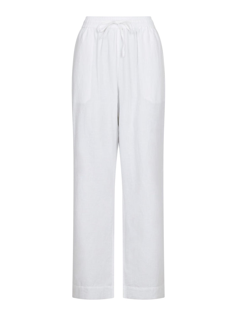 Neo Noir Sonar Linen Trousers (White)