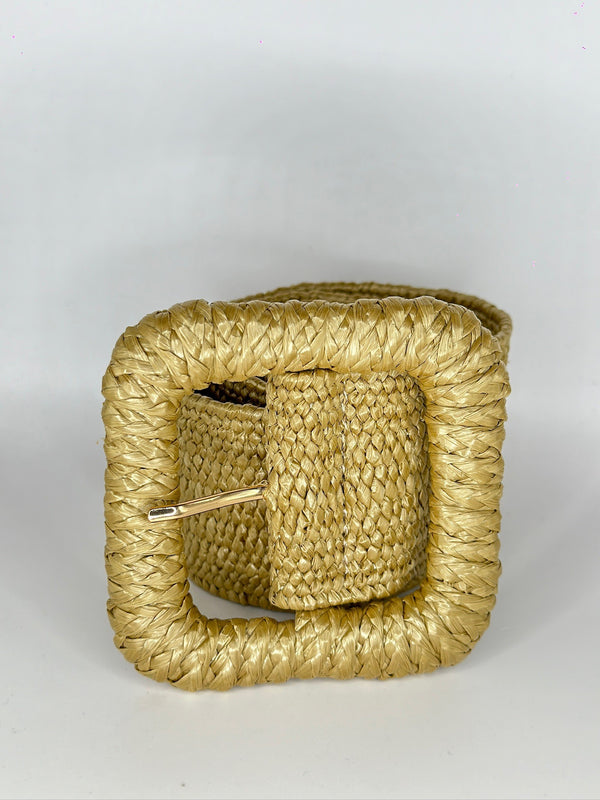 Camel square woven belt