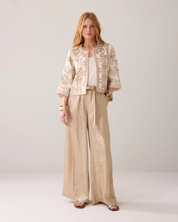 Summum Woman gold embroidered jacket