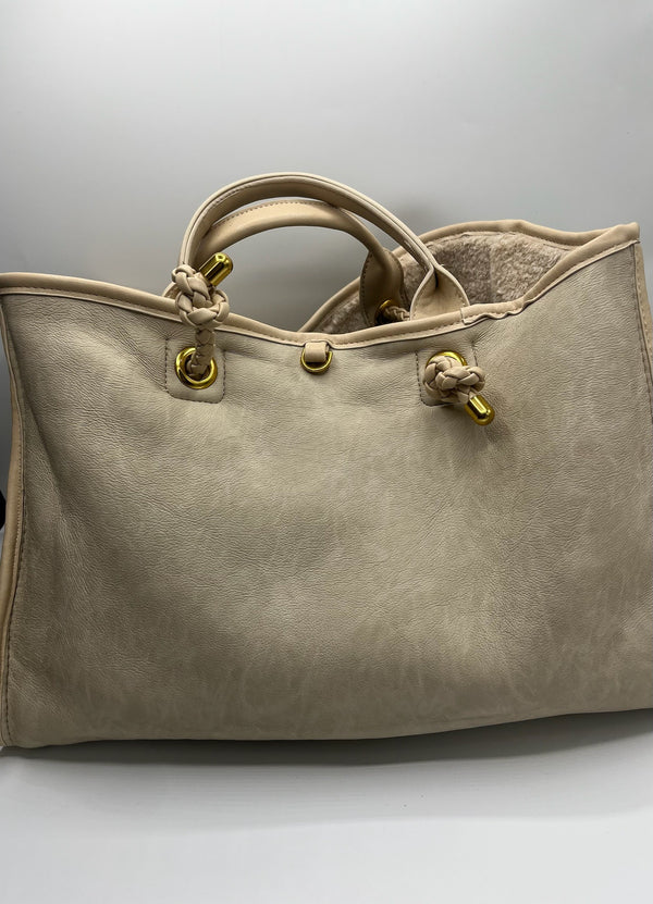 Diana Reversible Tote Bag (cream)