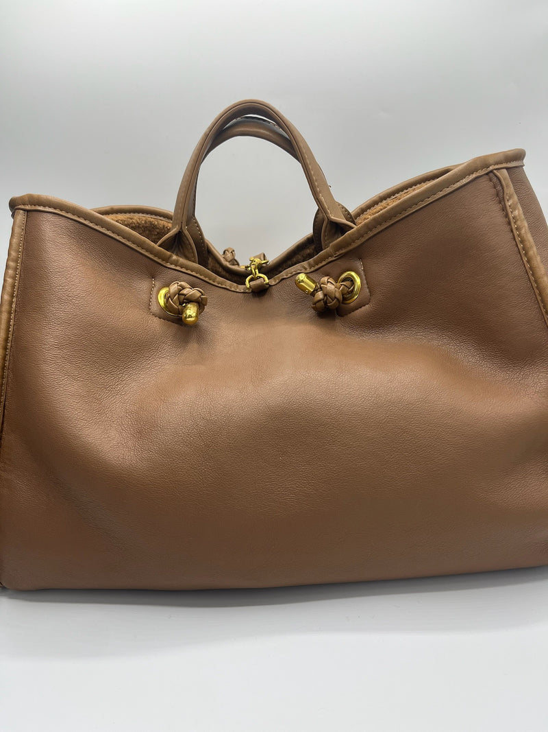 Diana Reversible Tote Bag (tan)