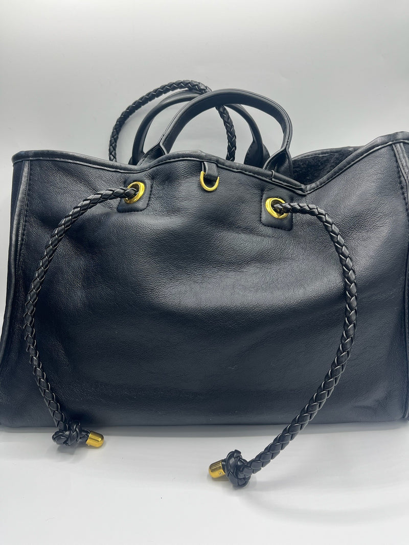 Diana Reversible Tote Bag (black)