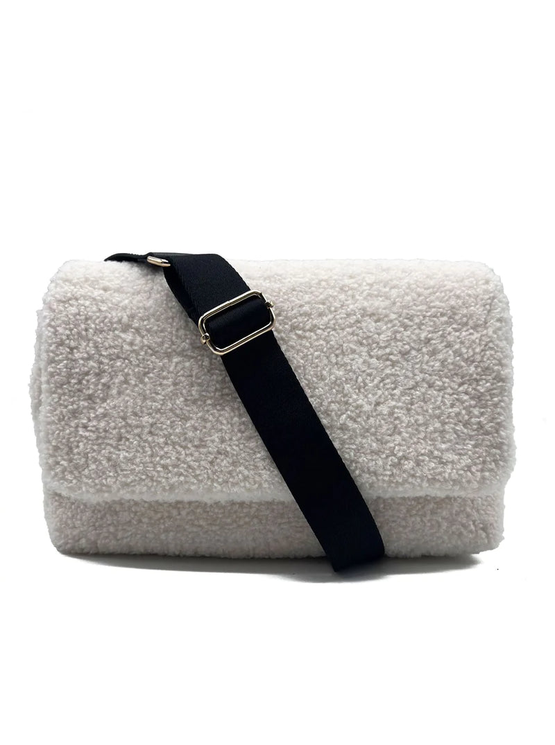 Nooki Faux Fur Satchel (Cream)