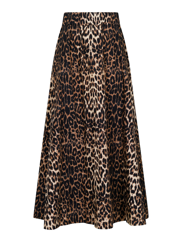 Neo Noir Yara Long Skirt (Leopard)