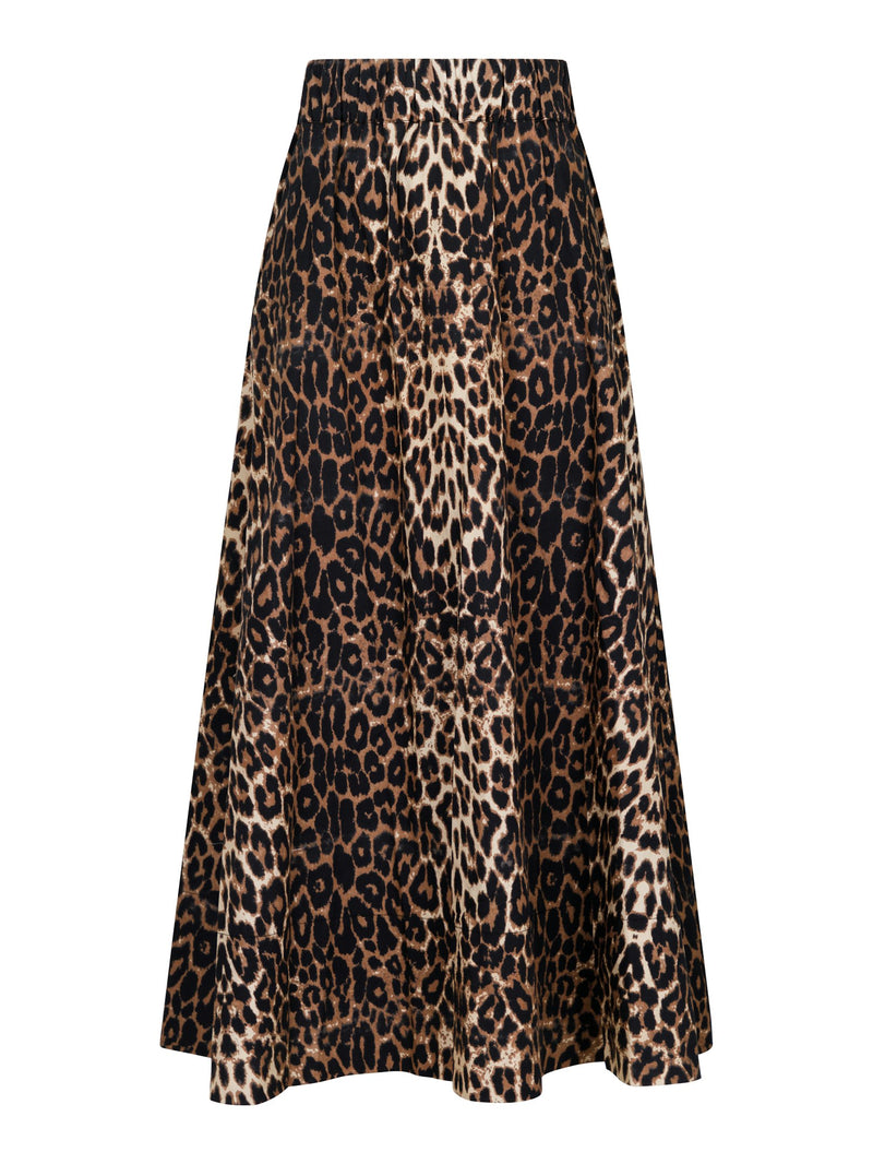 Neo Noir Yara Long Skirt (Leopard)