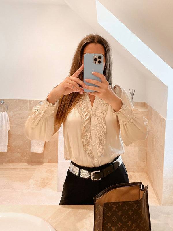 Neo Noir Zola Blouse Sand
