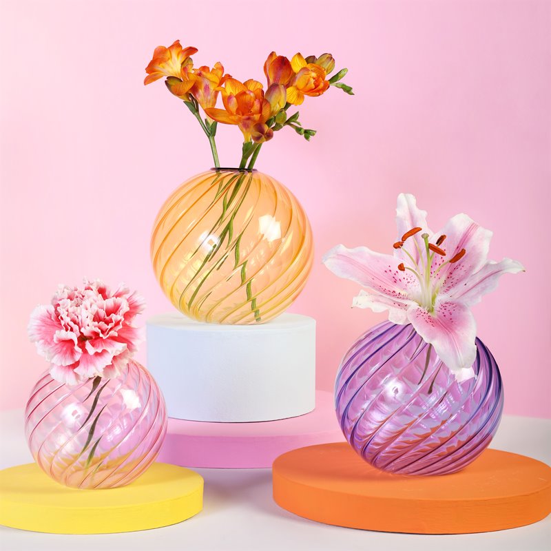 Yellow Spiral Vase