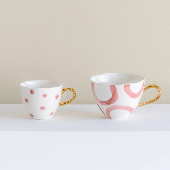 Good Morning Mugs - Pink Dots (Mini)