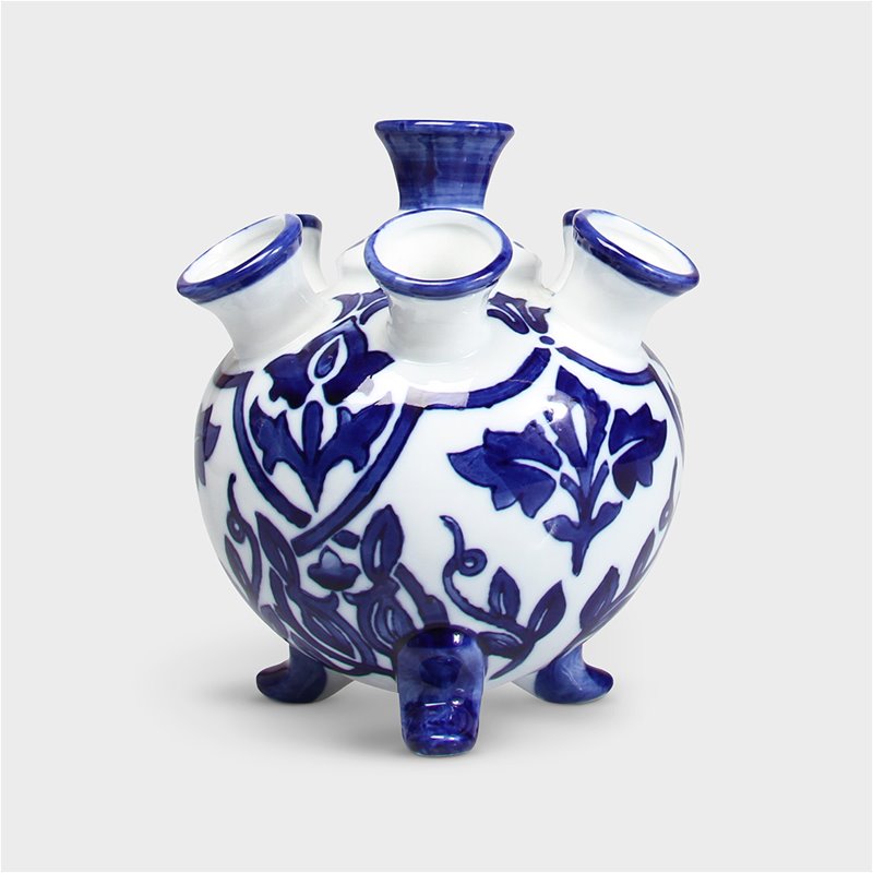 Blue Dutch Style Tulipiere Vase