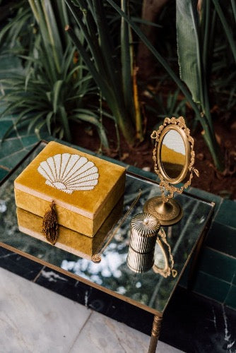 Mustard Shell Jewellery Box