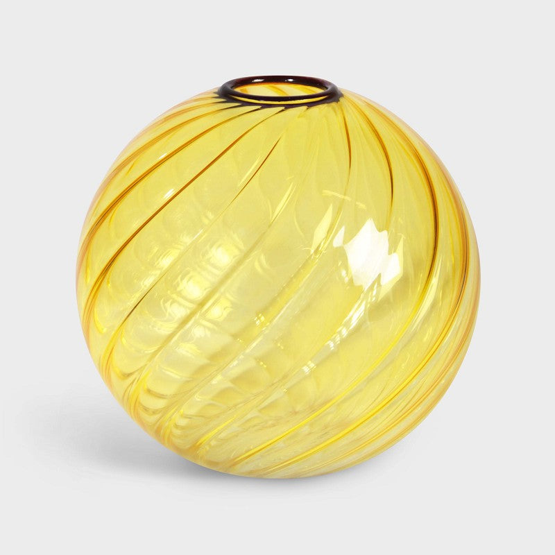 Yellow Spiral Vase