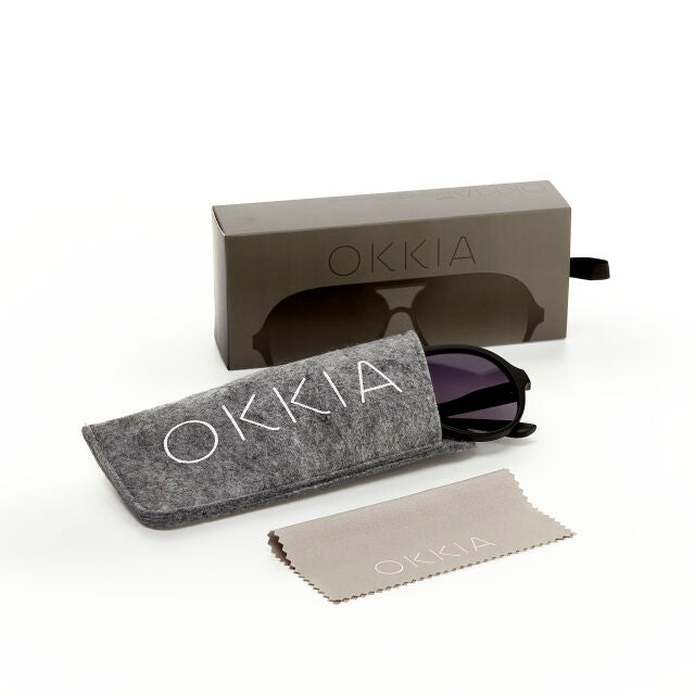 OKKIA Alessio Sunglasses in Black Nero