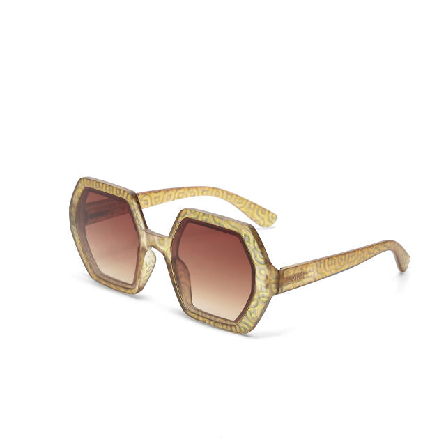 OKKIA Hexagonal Sunglasses in Decoro Sixty